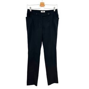 Moschino Jeans‎ Donna Dress Pants Trousers Double Button Waist Black Size US 4